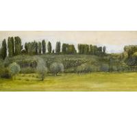 ZHAOSHAN Famoso Cuadro Pared Vintage Clásicas Poster Paesaggio con salici e pioppi Studio di Edward Burne Jones para la Decoración del Hogar de la Oficina 60x90cm