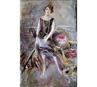 ZHAOSHAN Famoso Cuadro Pared Vintage Clásicas Poster Portrait of Madame Corbitt She's Daisy in the Fashion of Crazy Years by Giovann para Decoración de Paredes 60x90cm
