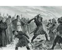 ZHAOSHAN Famoso Cuadro Pared Vintage Clásicas Poster Re Olav il santo spezza l'immagine del dio Mor di John Harris Valda para Decoración de dormitorio 60x90cm