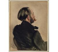 ZHAOSHAN Famoso Cuadro Pared Vintage Clásicas Poster Riccardo il fratello dll'artistas di Adolph Menzel para Decoración de dormitorio 60x90cm