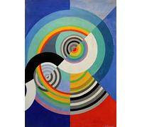 ZHAOSHAN Famoso Cuadro Pared Vintage Clásicas Poster Ritmo N decorazione per il Salone delle Tuileries di Robert Delaunay para la Decoración del Hogar de la Oficina 60x90cm