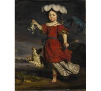 ZHAOSHAN Famoso Cuadro Pared Vintage Clásicas Poster Ritratto di un bambino in una di Nicolaes Maes para Decoración de Paredes 60x90cm