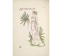 ZHAOSHAN Famoso Cuadro Pared Vintage Clásicas Poster Rose Mary una giovane donna che tiene una pianta di Walter Crane para la Decoración del Hogar de la Oficina 60x90cm