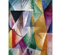 ZHAOSHAN Famoso Cuadro Pared Vintage Clásicas Poster Studio della finestra per tre finestre di Robert Delaunay para Decoración de dormitorio 60x90cm
