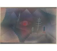 ZHAOSHAN Famoso Cuadro Pared Vintage Clásicas Poster Veduta di un paesaggio di Paul Klee para Decoración de dormitorio 60x90cm