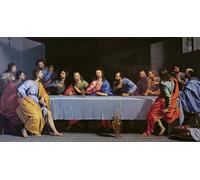 ZHAOSHAN Famoso Pintura Imagen Pintura Lienzo Mural l'Ultima Cena l'Ultima Cena di Philippe De Champaigne para Decoración de Paredes 60x90cm