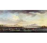 ZHAOSHAN Impresión Póster Arte de Graffiti Re di Sapin e del Regno delle Due Sicilie Caccia alle anatre Al Lago Patria di Claude Vernet para la Decoración del Hogar de la Oficina 60x90cm