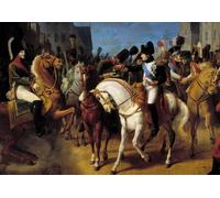 ZHAOSHAN Pintura Imagen Napoleone I decorato a Tilsit il Granatiere Lazareff della Croce della Legion d'Onore da Jean Baptiste Debret para la Decoración del Hogar de la Oficina 60x90cm