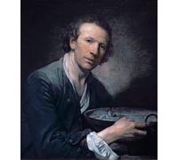 ZHAOSHAN Pintura Imagen Pintura Lienzo Mural Giuseppe un modello della Royal Academy con in mano una padella di Jean Baptiste Greuze para la Decoración del Hogar de la Oficina 60x90cm