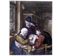 ZHAOSHAN Pinturas Famosas Impresión Póster Arte de Graffiti Dall'astrologo di Adriaen Jansz Van Ostade para Decoración de dormitorio 60x90cm