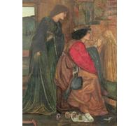 ZHAOSHAN Pinturas Famosas Impresión Póster Arte de Graffiti Design per un armadio per la luna di miele di King Renes di Edward Burne Jones para Decoración de Paredes 60x90cm
