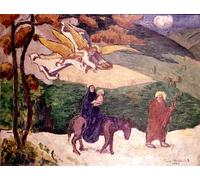 ZHAOSHAN Pinturas Famosas Impresión Póster Arte de Graffiti Fuga In Egitto Di Emile Bernard para la Decoración del Hogar de la Oficina 60x90cm