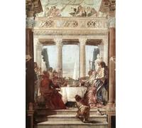 ZHAOSHAN Pinturas Famosas Impresión Póster Arte de Graffiti il Banchetto di Cleopatra di Battista Tiepolo para la Decoración del Hogar de la Oficina 60x90cm