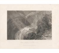 ZHAOSHAN Pinturas Famosas Impresión Póster Arte de Graffiti Il ponte delle catene sul fiume Tees di Mallord William Turner para la Decoración del Hogar de la Oficina 60x90cm