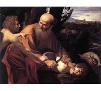 ZHAOSHAN Pinturas Famosas Impresión Póster Arte de Graffiti il Sacrificio di Isacco di Caravaggio para Decoración de Paredes 60x90cm