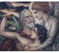 ZHAOSHAN Pinturas Famosas Impresión Póster Arte de Graffiti il Sacrificio di Isacco di Stewart Carmichael para Decoración de Paredes 60x90cm