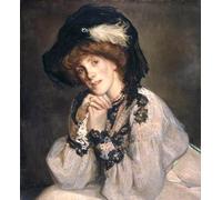 ZHAOSHAN Pinturas Famosas Impresión Póster Arte de Graffiti La signorina Winny Macewan di Jacques Émile Blanche para la Decoración del Hogar de la Oficina 60x90cm