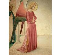 ZHAOSHAN Pinturas Famosas Impresión Póster Arte de Graffiti l'Annunciazione l'Angelo Gabriele e San Pietro Martire del Beato Angelico para la Decoración del Hogar de la Oficina 60x90cm
