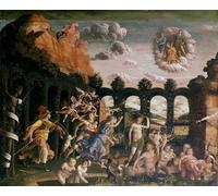 ZHAOSHAN Pinturas Famosas Impresión Póster Arte de Graffiti Minerva caccia i vizi dal giardino delle virtù di Andrea Mantegna para Decoración de Paredes 60x90cm