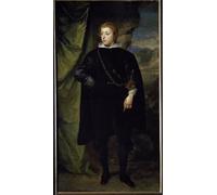 ZHAOSHAN Pinturas Famosas Impresión Póster Arte de Graffiti Ritratto di Karl Ludwig del Palatinato diVan Dyck para Decoración de Paredes 60x90cm