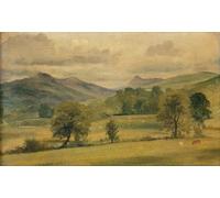 ZHAOSHAN Pinturas Famosas Impresión Póster Arte de Graffiti una veduta nel Lake District di John Constable para la Decoración del Hogar de la Oficina 60x90cm