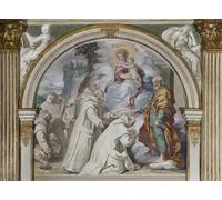 ZHAOSHAN Pinturas Famosas Pintura Imagen Pintura Lienzo Mural Approvazione della Regola certosina di Daniele Crespi para Decoración de dormitorio 60x90cm