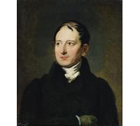 ZHAOSHAN Pinturas Famosas Pintura Imagen Pintura Lienzo Mural Baron Francois Pascal Simon Gerard Copia di un ritratto di Jean Alaux para la Decoración del Hogar de la Oficina 60x90cm