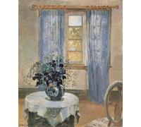 ZHAOSHAN Pinturas Famosas Pintura Imagen Pintura Lienzo Mural Clematis nello studio degli artisti di Anna para Decoración de dormitorio 60x90cm
