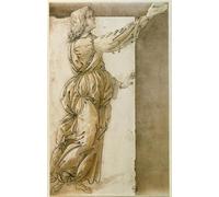 ZHAOSHAN Pinturas Famosas Pintura Imagen Pintura Lienzo Mural Engel di Sandro Botticelli para la Decoración del Hogar de la Oficina 60x90cm
