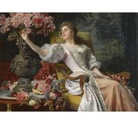 ZHAOSHAN Pinturas Famosas Pintura Imagen Pintura Lienzo Mural Il fiore della giovinezza di Wladyslaw Czachórski para la Decoración del Hogar de la Oficina 60x90cm