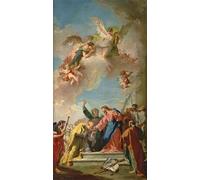 ZHAOSHAN Pinturas Famosas Pintura Imagen Pintura Lienzo Mural la Consegna delle chiavi a San Pietro di Battista Pittoni para Decoración de Paredes 60x90cm