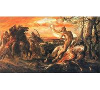 ZHAOSHAN Pinturas Famosas Pintura Imagen Pintura Lienzo Mural la Morte di Leszek il Bianco di Jan Matejko para Decoración de dormitorio 60x90cm