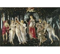 ZHAOSHAN Pinturas Famosas Pintura Imagen Pintura Lienzo Mural la Springtempera Onwood di Sandro Botticelli para la Decoración del Hogar de la Oficina 60x90cm