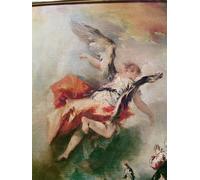 ZHAOSHAN Pinturas Famosas Pintura Imagen Pintura Lienzo Mural la Storia di Tobia Particolare della partenza Arcangelo Raffaele di Francesco Guardi para Decoración de Paredes 60x90cm