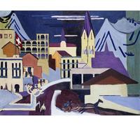 ZHAOSHAN Pinturas Famosas Pintura Imagen Pintura Lienzo Mural Natura morta con vaso di fiori di Ernst Ludwig Kirchner para Decoración de Paredes 60x90cm