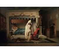 ZHAOSHAN Pinturas Famosas Pintura Imagen Pintura Lienzo Mural Re Candaule di Jean Leon Gerome para Decoración de Paredes 60x90cm