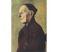 ZHAOSHAN Pinturas Famosas Pintura Imagen Pintura Lienzo Mural Ritratto a mezzo busto di una donna anziana di profilo di Paula Modersohn Becker para Decoración de dormitorio 60x90cm