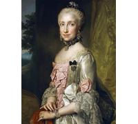 ZHAOSHAN Pinturas Famosas Pintura Imagen Pintura Lienzo Mural Ritratto di Maria Luisa di in occasione del suo fidanzamento di Anton Raphael Mengs para Decoración de dormitorio 60x90cm