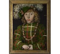 ZHAOSHAN Pinturas Famosas Pintura Imagen Pintura Lienzo Mural Ritratto di un giovane di un anno in abiti neri di Lucas Cranach il Vecchio para la Decoración del Hogar de la Oficina 60x90cm