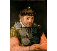 ZHAOSHAN Pinturas Famosas Pintura Imagen Pintura Lienzo Mural Ritratto di un ufficiale della gilda Frans Floris il Vecchio di Frans Floris para Decoración de dormitorio 60x90cm