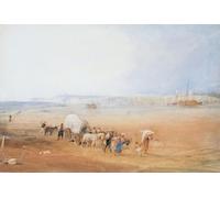 ZHAOSHAN Pinturas Famosas Pintura Imagen Pintura Lienzo Mural Scena di spiaggia a sud di Mallord William Turner para Decoración de Paredes 60x90cm