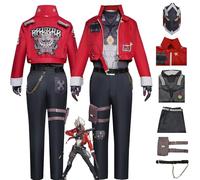 ZHAOSJ Billy Kid Zenless Zone Zero Cosplay Mask Traje de vestuario para hombres Nicole Nicole Demara Uniforme Camisa para adultos Bolso de pierna completa Set de Halloween Carnaval Traje de disfraces