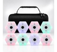 ZHAOSJ Luces De Entrenamiento De Reacción, Entrenador para Porteros | Para Ejercicios De Porteros, Práctica En Equipo Y Entrenamientos Individuales Con Luces Separadas O Conectadas