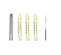 ZHaotn Juego de barra guía y cadena de motosierra de 8 pulgadas, eslabón de transmisión de 45, sierra eléctrica de 1/4''P for sierra eléctrica sin escobillas, cortadora de madera, cadena de repuesto