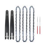 ZHaotn Juego de cadena y placa guía de acero de 8 pulgadas, apto for motosierra eléctrica de 8 pulgadas, utilizado for tala y poda.