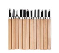 ZHaotn Juego de herramientas for tallar madera, 12 piezas, cuchillo y cincel for carpintería, manualidades, bricolaje, cincelado de madera for principiantes, regalo