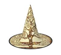 ZHAOUR 1 sombrero de Halloween - Árbol de la vida con estampado de brujas para decoración de fiesta, juego de rol, carnaval, suministros de disfraces