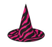 ZHAOUR 2 sombreros de Halloween - cebra tigre leopardo rosa impresión bruja decoración fiesta, cosplay juego de rol, carnaval, disfraces suministros de mascarada