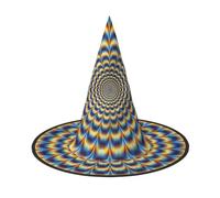 ZHAOUR 3 sombreros de Halloween - espiral, ilusión óptica gif impresa, brujas, decoración de fiesta, cosplay, juego de rol, carnaval, disfraces de disfraces