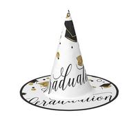 ZHAOUR 3 sombreros de Halloween - Graduación Felicitaciones Impresión Brujas Decoración Fiesta, Cosplay Juego de Rol, Carnaval, Disfraces Suministros de mascarada
